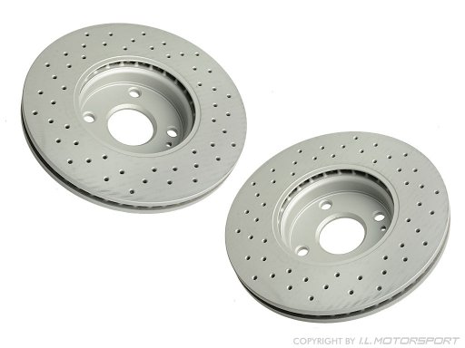 MX-5 Brake disc set type X perforated front MK4 2,0 Ltr.
