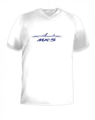 MX-5 T-Shirt, Kurzarm weiss XL